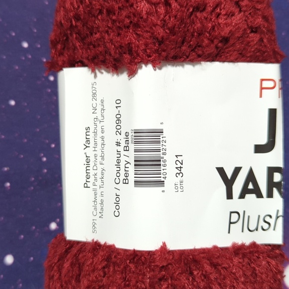 13 Brand New Skeins Premier Just Yarn Plush Various Colors Smoke Free - Picture 11 of 13